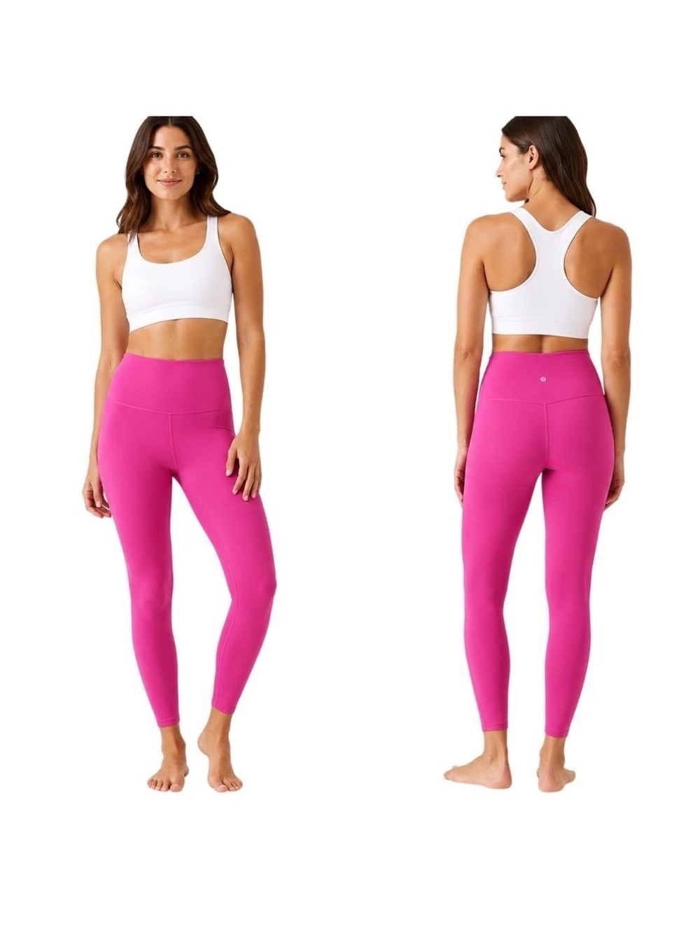 Athleta Ultra High Rise Elation Tight Medium Petite Bright Pink